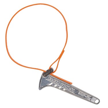 Klein Tools S6HB Strap Wrench Adjustable GripIt Strap Wrench Adjusts 112 to 4Inch 6Inch Handle