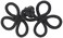 Dritz 501 Frog Closure 3 Loop 4Inch Black