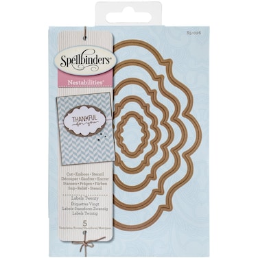 Spellbinders Nestabilities Mega Dies Labels 20