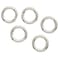 Cousin DIY 4mm Plated Silver Closed Jump Rings  30pc