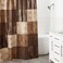 Popular Bath Zambia Collection Shower Curtain Chocolate 7200 x 7000