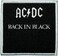Application ACDC Back In Black Patch