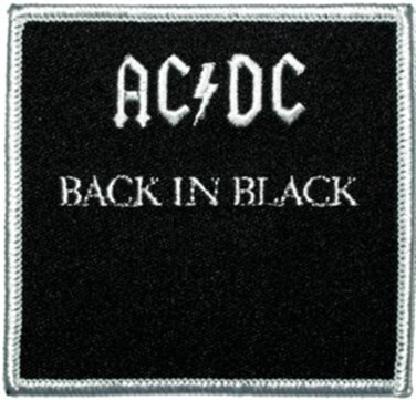 Application ACDC Back In Black Patch
