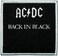 Application ACDC Back In Black Patch