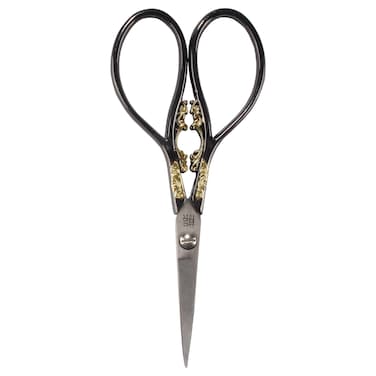 JubileeYarn Scrollwork Embroidery Craft Scissors  Black  1 Pair