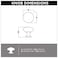 Franklin Brass P11747VSNC Garrett Cabinet Knob 1316 30mm Satin Nickel