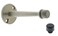 IDHBA idh by St Simons 13004015 Premium Quality Solid Brass Baseboard Door Stop with 2 Screw Holes 334Inch Satin Nickel