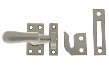 idh by St Simons 21014015 Professional Grade Quality Solid Brass Large Casement Fastener Satin Nickel