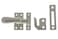 idh by St Simons 21014015 Professional Grade Quality Solid Brass Large Casement Fastener Satin Nickel