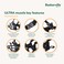 BASKERVILLE ULTRA MUZZLE  Patented Humane Design Breathable Dog can Pant and Drink Adjustable Padded Dog Training Muzzle for Small Dogs Prevents Biting Wildlife Scavenging Size 2 Black