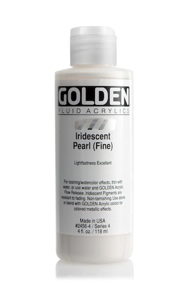 Golden Fluid Acrylic 4 Ounce Bottle Iridescent Pearl Fine
