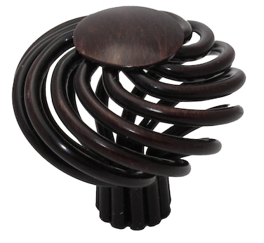 GlideRite Hardware 3072ORB10 1625 inch Diameter Oil Rubbed Bronze Round Birdcage Cabinet Knob 10 Pack
