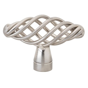 GlideRite Hardware 3041SN10 Birdcage Oval Cabinet Knob 10 Pack 2 Satin Nickel