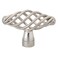 GlideRite Hardware 3041SN10 Birdcage Oval Cabinet Knob 10 Pack 2 Satin Nickel