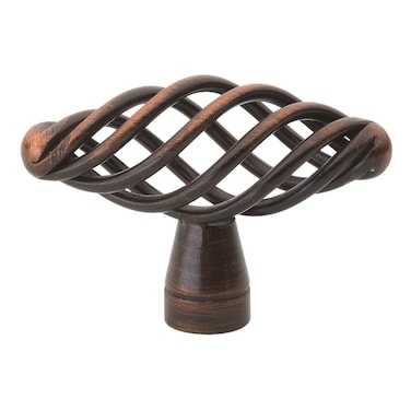 GlideRite Hardware 3041ORB10 2 inch Diameter Oil Rubbed Bronze Oval Birdcage Cabinet Knob 10 Pack
