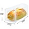 Youngever Plastic Bread Container Sandwich Size Bread Storage Bin Bread Dispenser