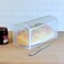 Youngever Plastic Bread Container Sandwich Size Bread Storage Bin Bread Dispenser