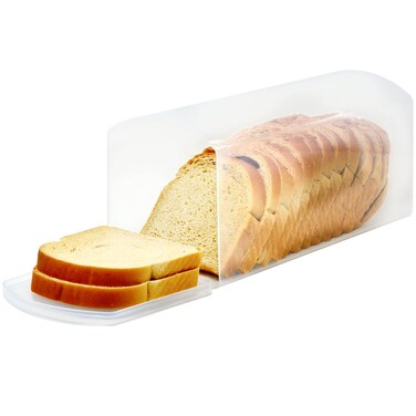 Youngever Plastic Bread Container Sandwich Size Bread Storage Bin Bread Dispenser