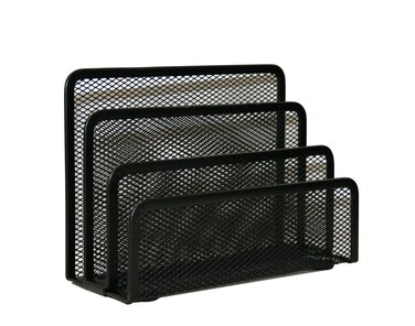 Design International Group Mesh Letter Sorter Black 28495