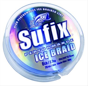 Sufix Performance 75Yards Spool Size Ice Braid Line Blue 8Pound
