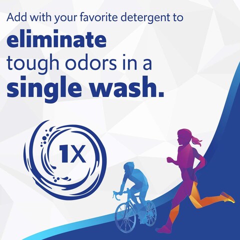 Febreze Laundry Detergent Additive Original Strength In Wash Odor Eliminator Designed to Remove Odors in a Single Wash Caused by Sweat Food Smoke Fresh Scent 50 fl oz 2 Pack