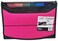 Filexec Soft Touch Padded Canvas Window Expanding File 13 Pockets Hot Pink 462223 Letter 1 Pack
