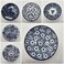 Porcelain Chinese Japanese Bowl Sets with Free 6 Porcelain Spoons Set of 6