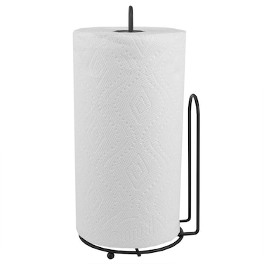 Steel Countertop Paper Towel Holder with EasyTear Arm by Home Basics Bronze  with Raised Feet and Tear Arm for Easy Operation  Contemporary Countertop Paper Towels Holder