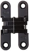 SOSS  204CUS19 204 Zinc Invisible Hinge with Holes for Wood or Metal Applications Mortise Mounting Black ECoat Exterior Finish Pack of 2
