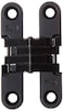 SOSS  204CUS19 204 Zinc Invisible Hinge with Holes for Wood or Metal Applications Mortise Mounting Black ECoat Exterior Finish Pack of 2