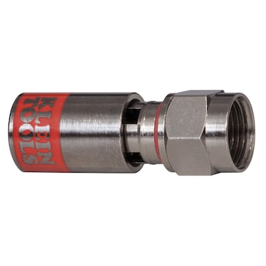 Klein Tools VDV812618 Universal BNC Compression Connectors With Universal Sleeve Technology 50Pack
