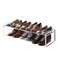 Yamazaki Home Adjustable Shoe Rack  Spacesaving Storage Solution Steel One Size White