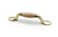Richelieu Hardware BP3801BB250 Cherbourg Collection 3inch 76 mm CentertoCenter Unfinished Oak and Burnished Brass Traditional Cabinet and Drawer Pull Handle for Kitchen Bathroom and Furniture