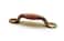 Richelieu Hardware BP3801BB250 Cherbourg Collection 3inch 76 mm CentertoCenter Unfinished Oak and Burnished Brass Traditional Cabinet and Drawer Pull Handle for Kitchen Bathroom and Furniture