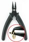 The Beadsmith HiTech Split Ring Plier 55 inches 140mm with high Carbon Steel Head Black Comfort Grip Handle with Spring