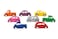 Excellerations 4 x 1 x 214 inches Block Play Wooden Cars and Trucks Set of 8 Preschool Educational Toys Supports Early STEM Skills Ages 3 Years and Up