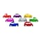 Excellerations 4 x 1 x 214 inches Block Play Wooden Cars and Trucks Set of 8 Preschool Educational Toys Supports Early STEM Skills Ages 3 Years and Up