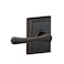 Schlage F10 VLA 716 ADD Avila Door Lever with Addison Trim Hall  Closet Passage Lock Aged Bronze
