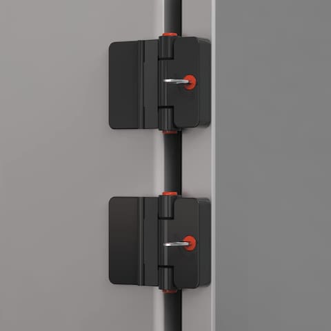 Refrigerator Door Locks Double Button Adhesive Fridge Lock with Keys File Drawer Lock Child Proof Freezer Door Lock and Child Baby Safety Cabinet Locks Black2