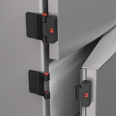 Refrigerator Door Locks Double Button Adhesive Fridge Lock with Keys File Drawer Lock Child Proof Freezer Door Lock and Child Baby Safety Cabinet Locks Black2