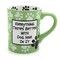 Enesco Our Name is Mud Dog Hair 16 oz Stoneware Mug 1 Count Pack of 1 Green