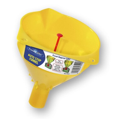 Wirthco 32027 Funnel King Auto Stop Polypropylene Funnel 16 Oz Yellow