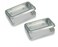 Rectangular Metal Storage Tin Box with Windowed Hinged Lid  Plain Silver Blank Storage Case Survival Kit Tins 55 x 35 2X