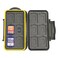 JJC MCSDMSD24 WaterResistant Holder Storage Memory Card Case for 12 SD Cards  12 Micro SD Cards