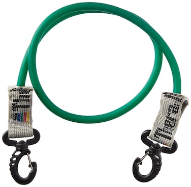 THERABAND Wellness Station Professional Latex Resistance Tubing With Connectors for Physical Therapy Exercise Station for Rehab Lower Pilates Set of 2 24 Inch Green Heavy Intermediate Level 1