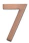 Architectural Mailboxes 3585AC7 Brass 5Inch Floating House Number 7 Antique Copper