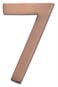 Architectural Mailboxes 3585AC7 Brass 5Inch Floating House Number 7 Antique Copper