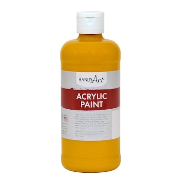 Handy Art Student Acrylic Paint 16 ounce Deep Yellow