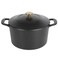 MARTHA STEWART Gatwick 7 QT Enamel Cast Iron Dutch Oven Matte Black