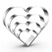Heart Cookie Cutter Set LargeSmallMini  5 Inch 4 Inch 3 Inch 2 Inch  4 Piece Valentines Heart Shaped Cookie Cutters Shapes Biscuit Molds for Baking  Stainless Steel